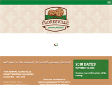 Tablet Screenshot of floresvillepeanutfestival.org
